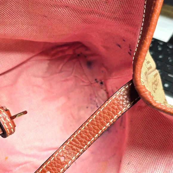 Dooney & Bourke Tan and Brown Shoulder Bag - Picture 12 of 13